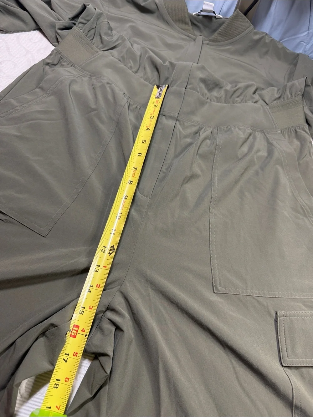 Athleta Brooklyn long sleeve jumpsuit. Size 16 deep green NWT.